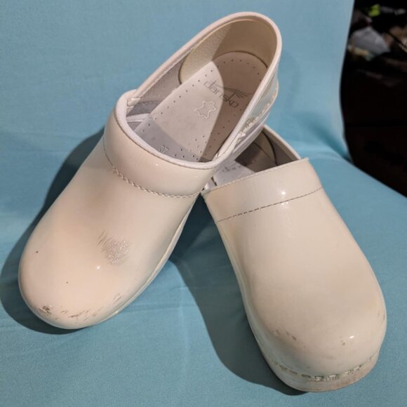 White Leather Danskos - Size 37 - Picture 2 of 4